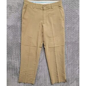 FootJoy FJ Mens 5 Pocket Golf Pants Dark‎ Khaki Beige Stretch Size 34x32